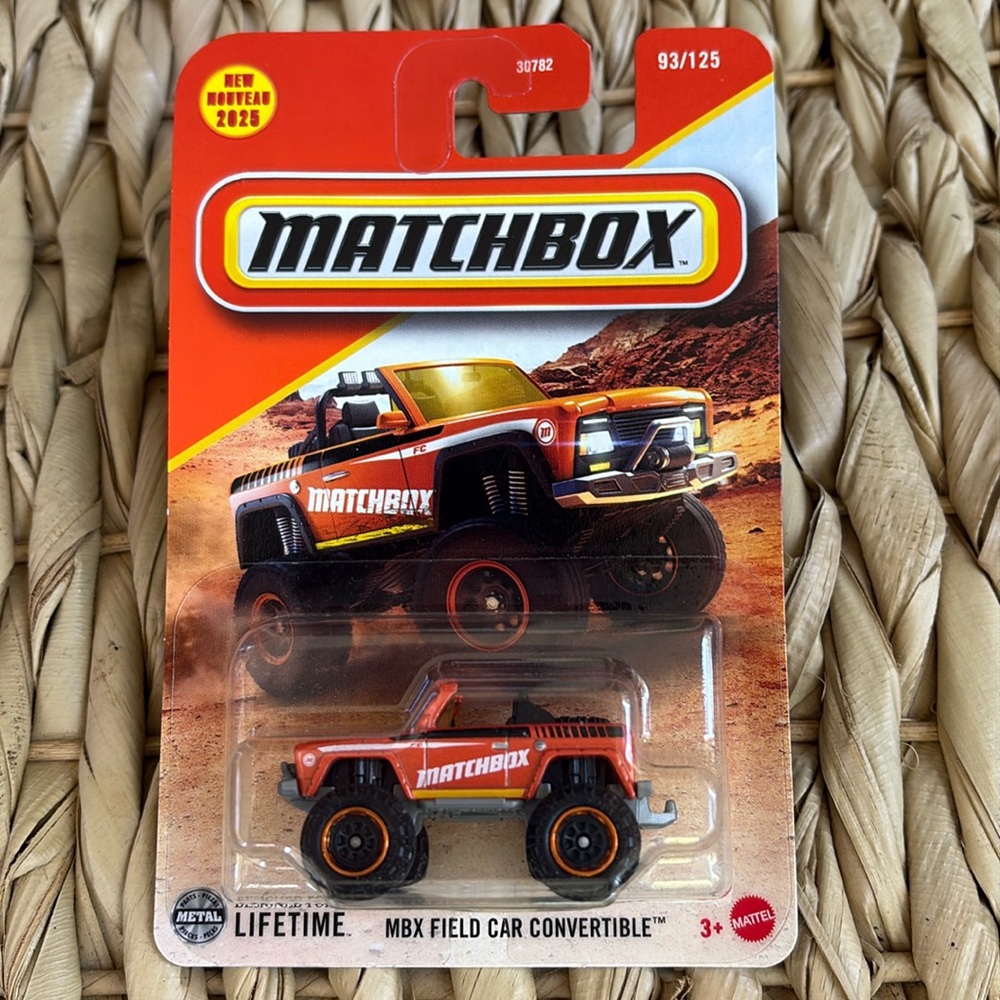 Matchbox MBX Field Car Convertible Monster Truck Orange Off-Road Die-Cast Car 🆕